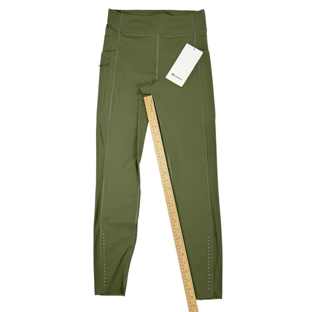 Lululemon Fast and Free HR Tight 25” Light Green Women’s 8 NWT Running Leggings - Picture 13 of 14